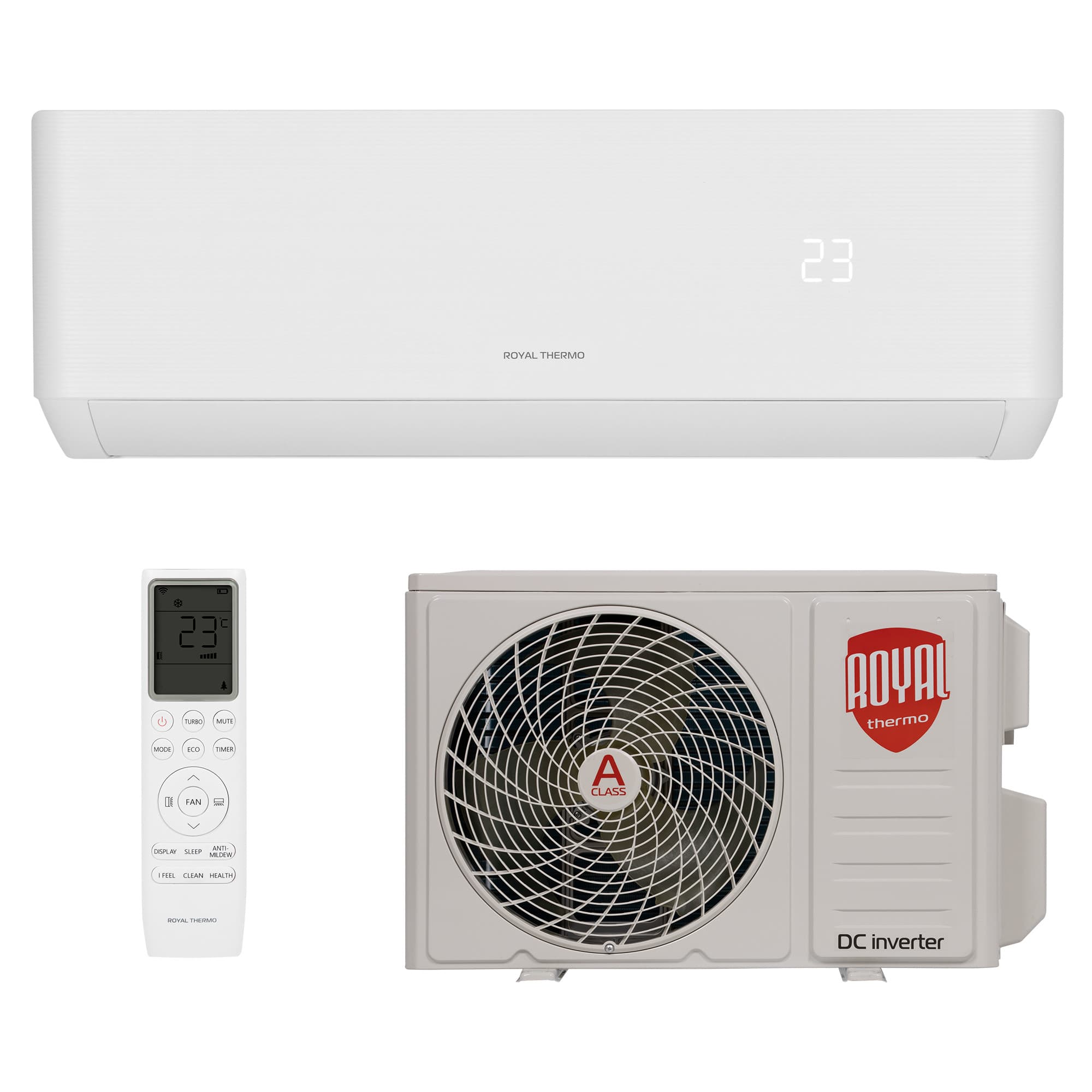 Сплит-система инверторного типа Royal Thermo Diamond DC RTDI-24HN8/Wi-Fi комплект — фото 10