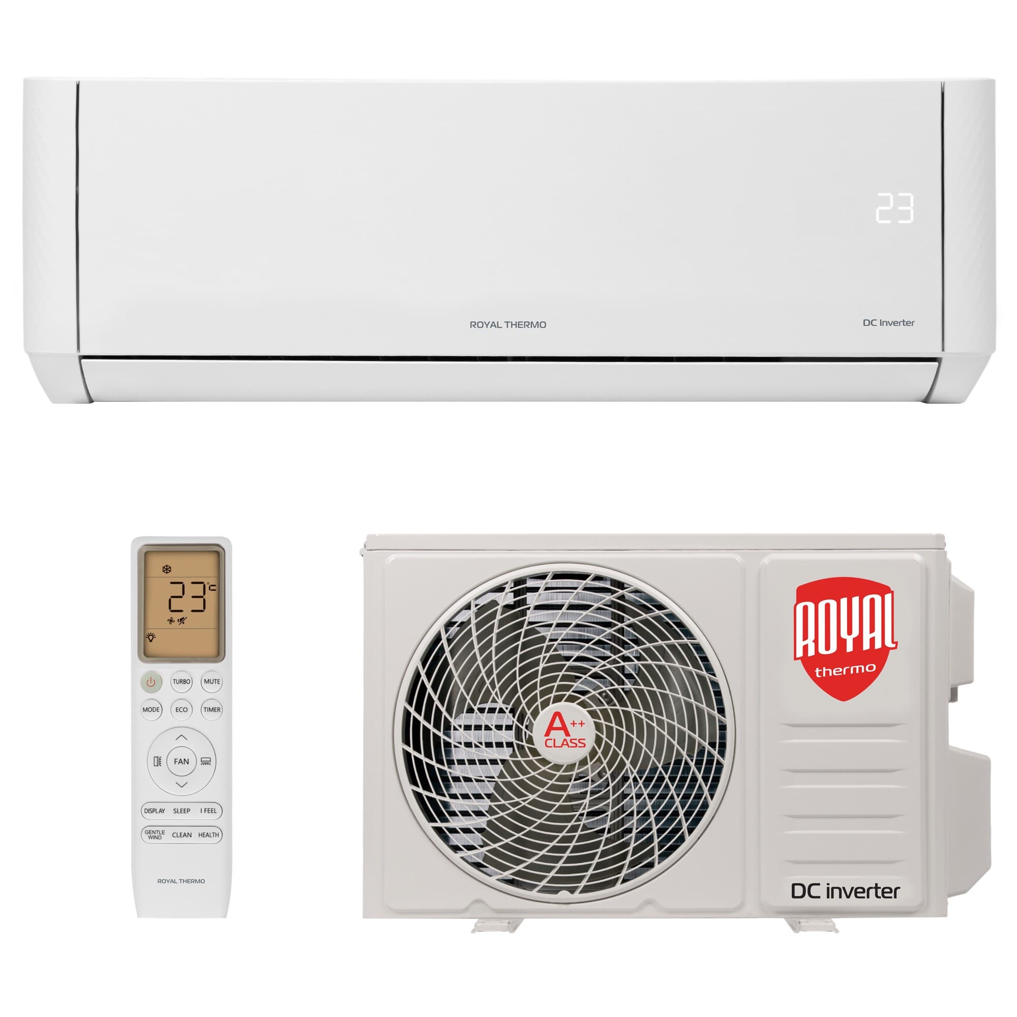 Сплит-система инверторного типа Royal Thermo Barocco DC RTBI-09HN8/white комплект — фото 10