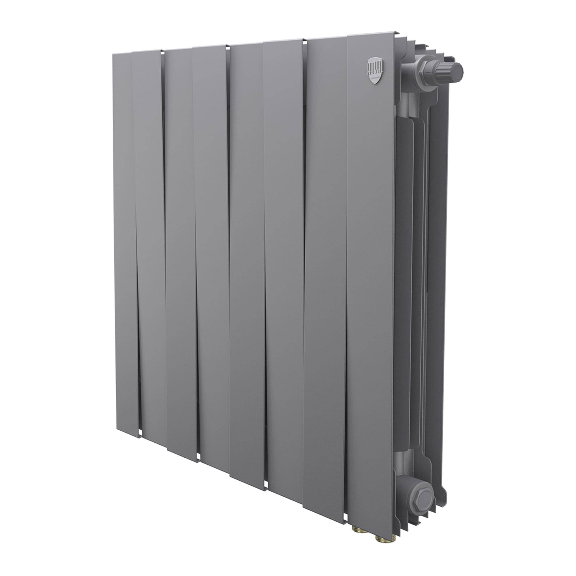 Радиатор Royal Thermo PianoForte 500 Silver Satin VDR80 - 8 секц. — фото 1