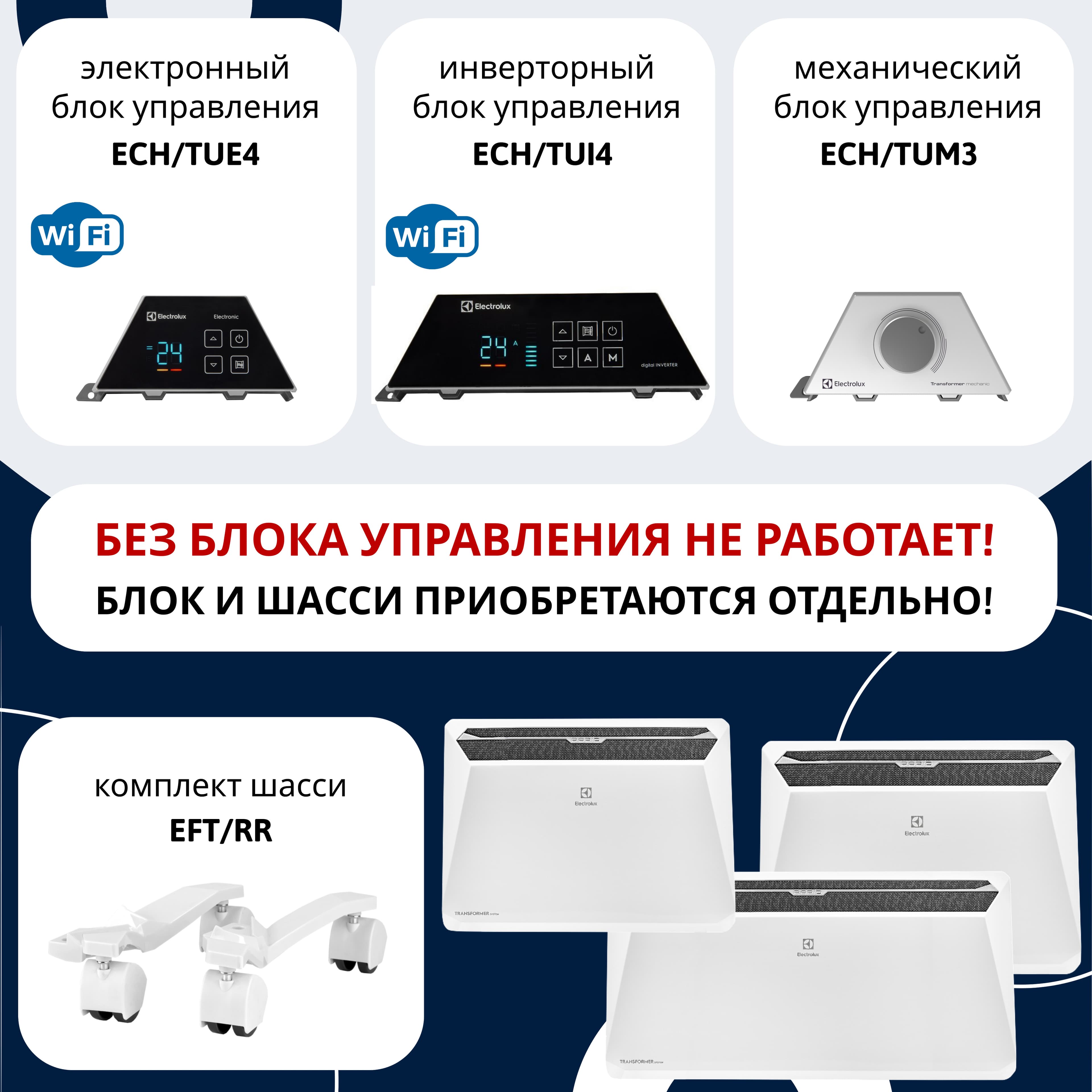 Модуль отопительный электрического конвектора Electrolux серии Rapid Transformer ECH/R-2000 T — фото 9