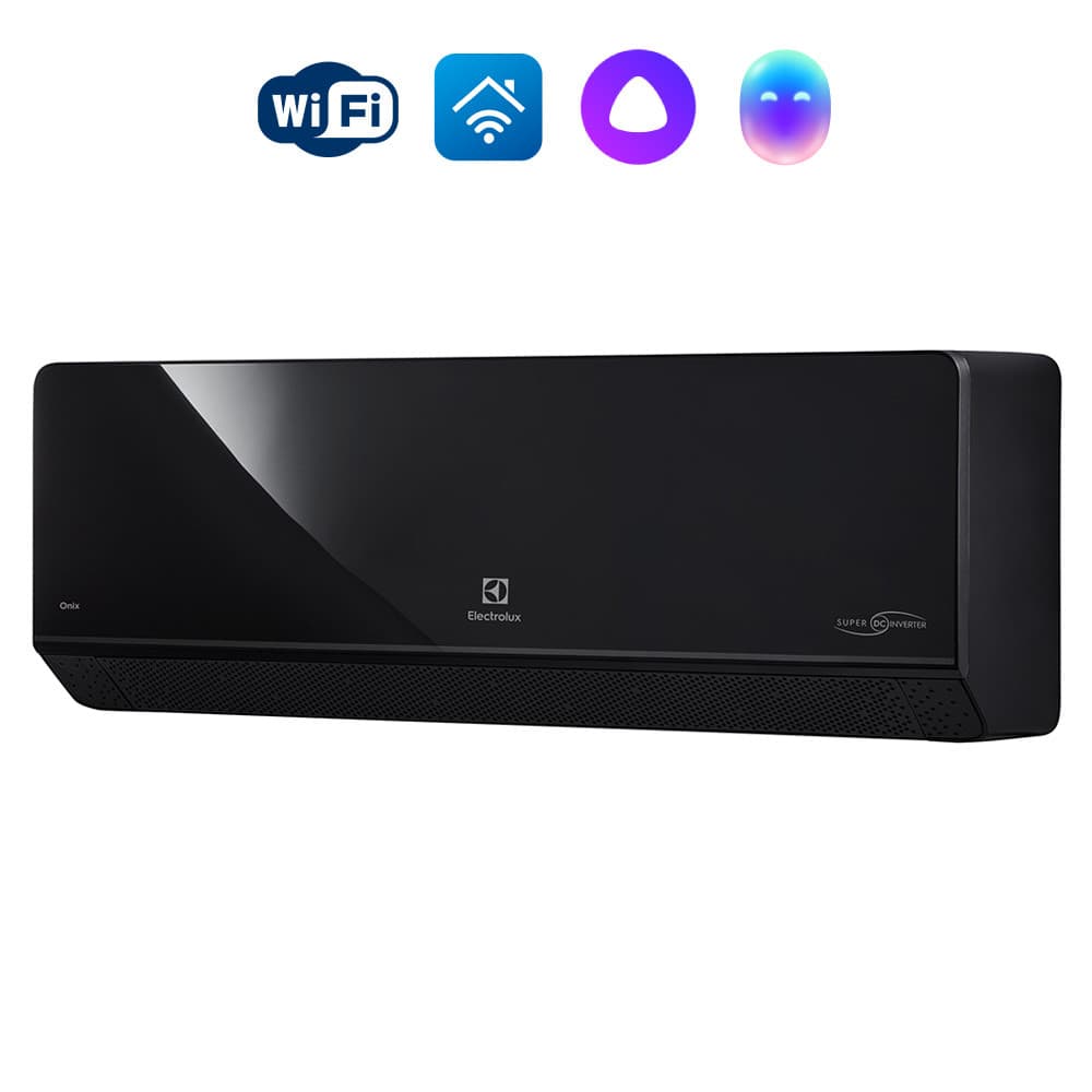 Сплит-система инверторного типа Electrolux Onix Super DC EACS/I-24HIX-BLACK/N8 комплект — фото 1