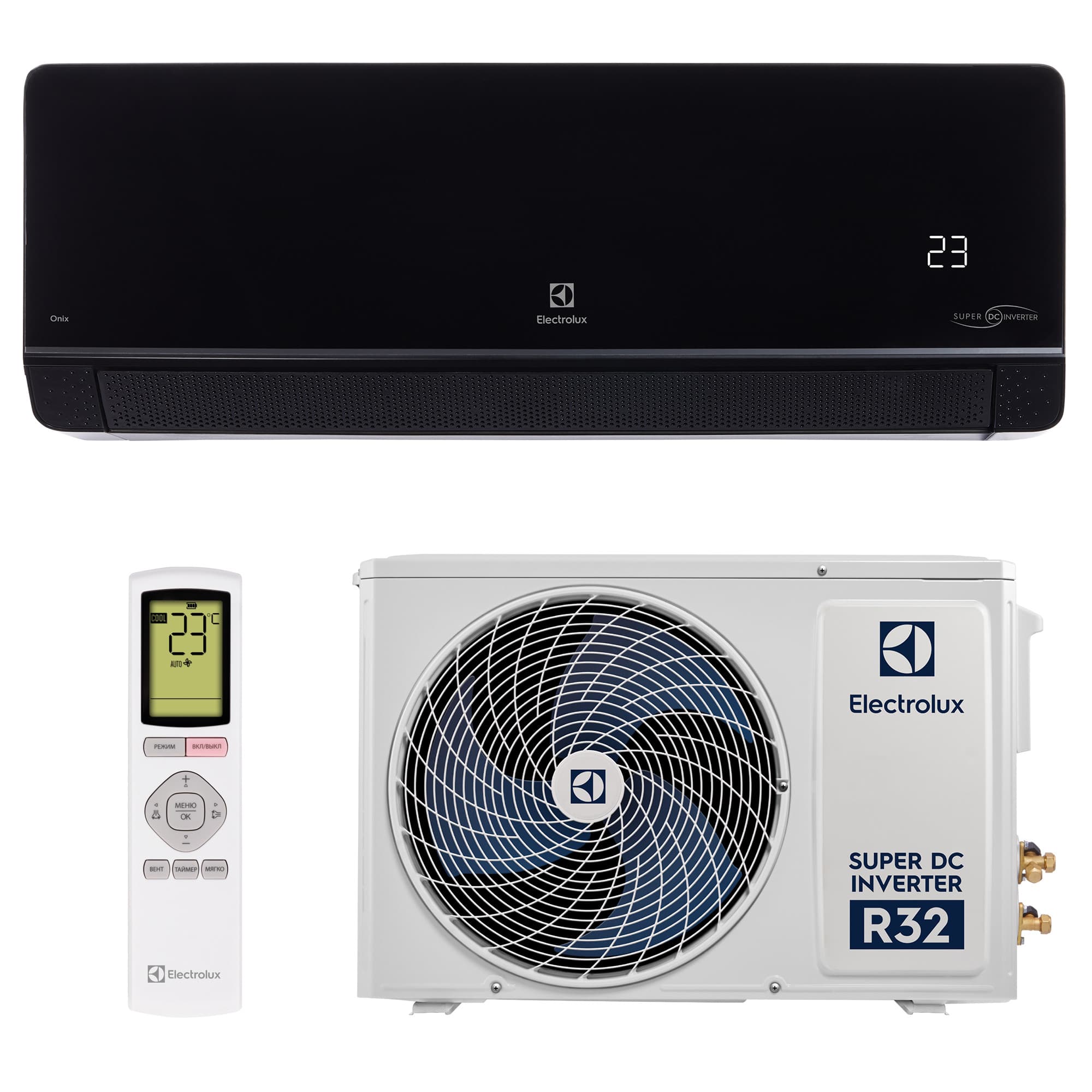 Сплит-система инверторного типа Electrolux Onix Super DC EACS/I-12HIX-BLACK/N8 комплект — фото 12