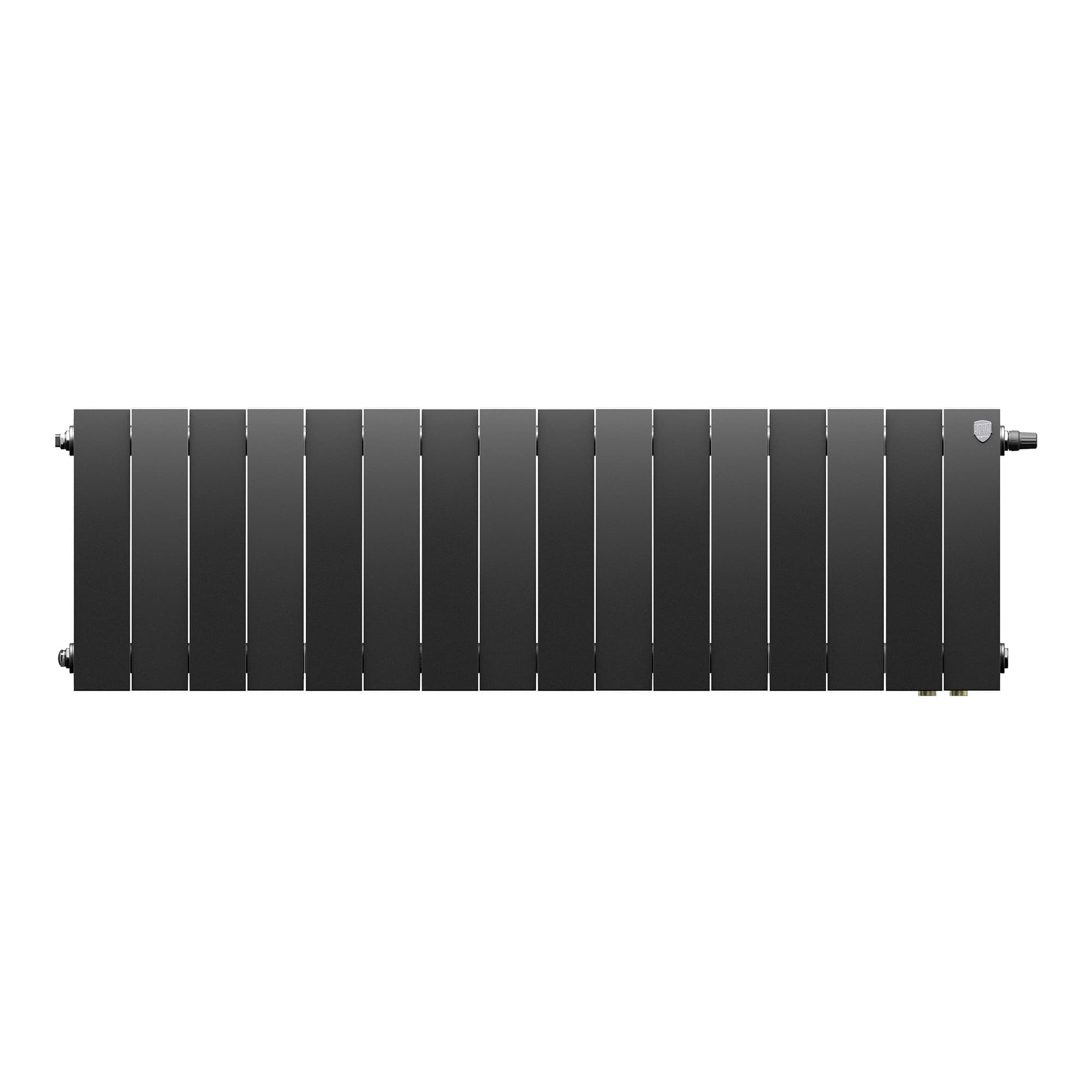 Радиатор биметаллический Royal Thermo PianoForte 300 Чёрный VR80 - 16 секц. — фото 2