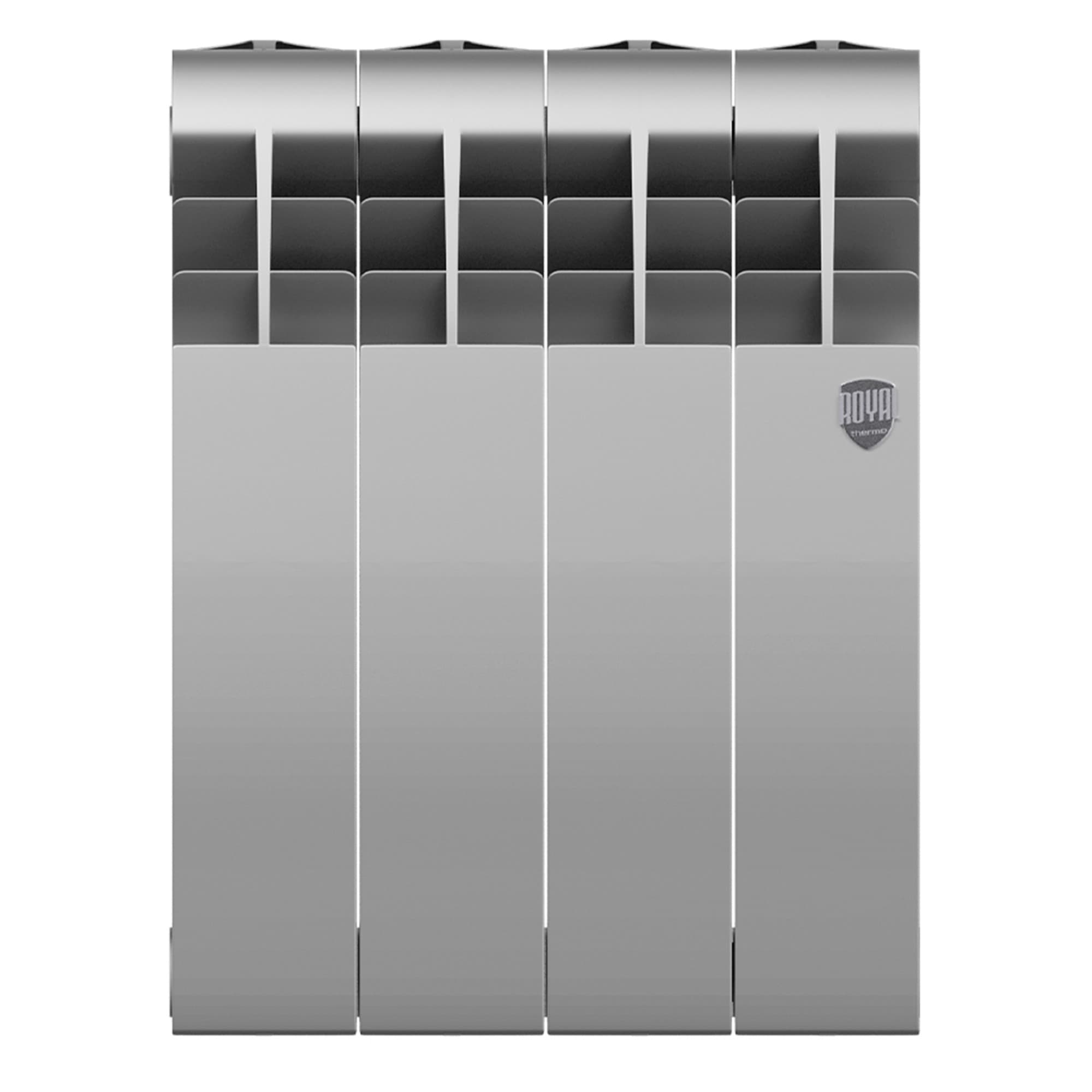 Радиатор биметаллический Royal Thermo BILINER B 350 Серебристый - 4 секц. — фото 2