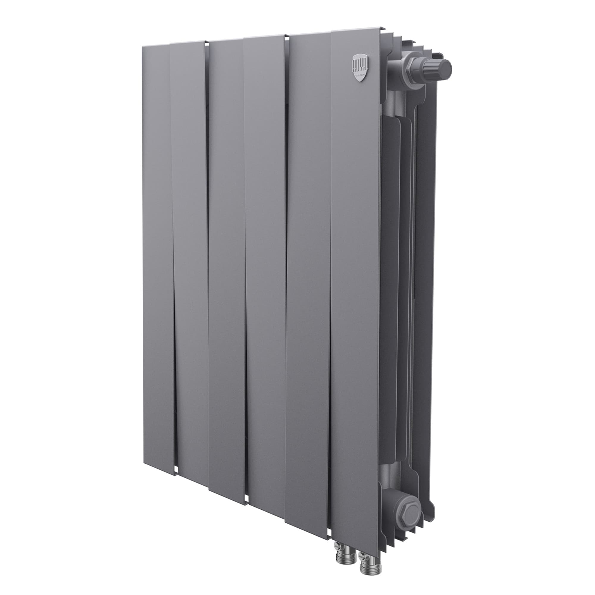 Радиатор Royal Thermo PianoForte 500 Silver Satin VDR80 - 6 секц. — фото 1