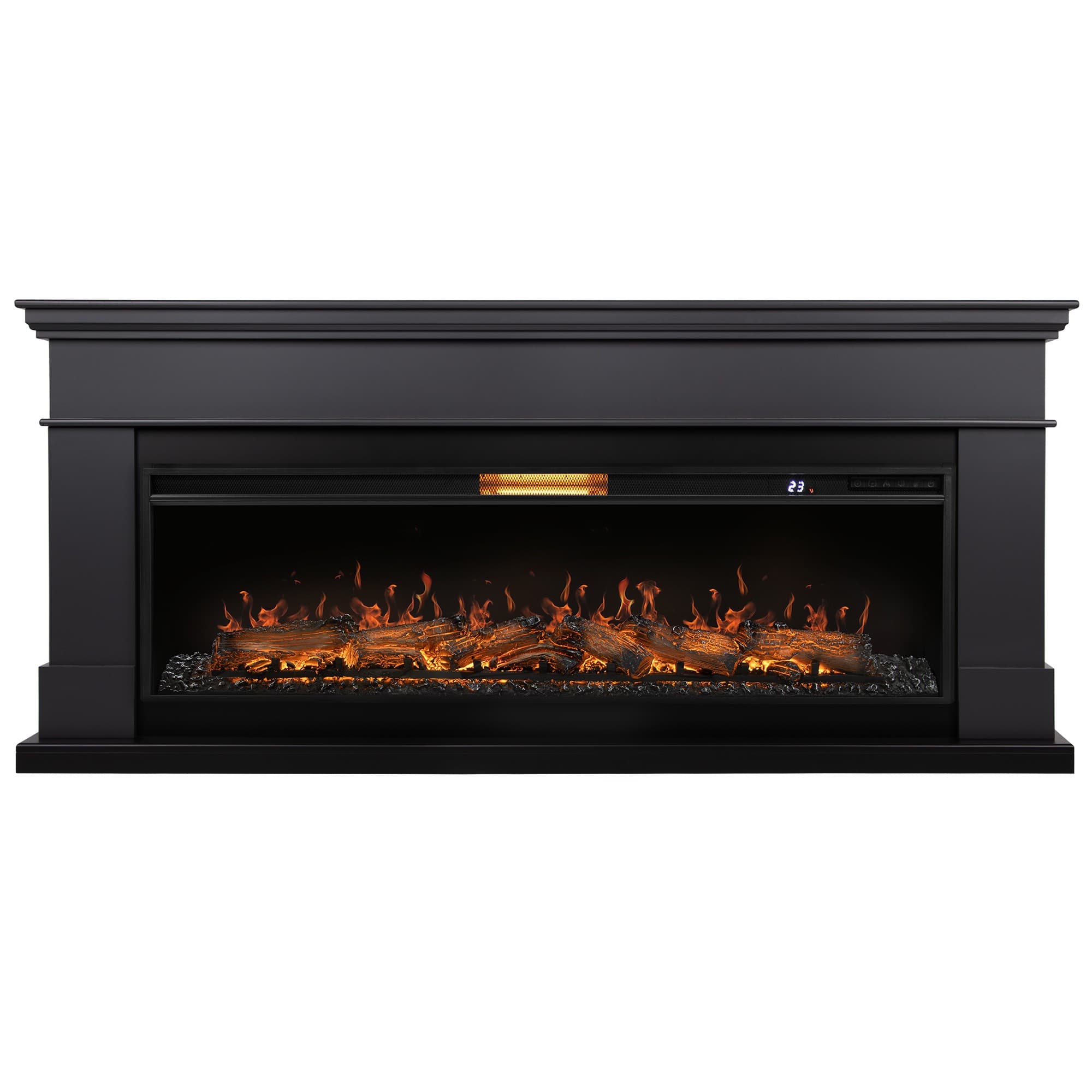 Каминокомплект: Очаг Royal Thermo Aurora RTFP/P-AR60LS, портал California 60 G, графит — фото 2