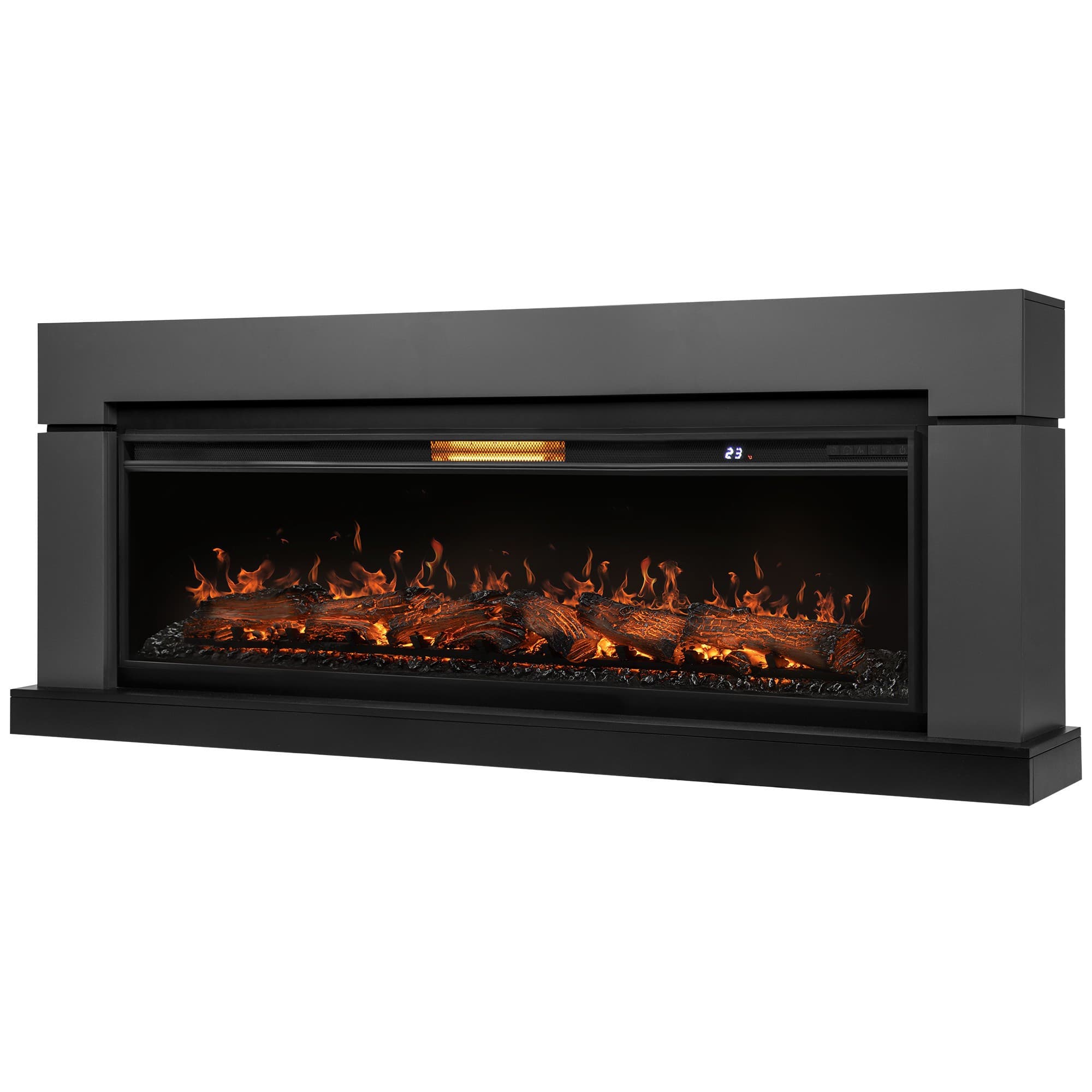 Каминокомплект: Очаг Royal Thermo Aurora RTFP/P-AR60LS, портал Lindos 60 G, графит — фото 1