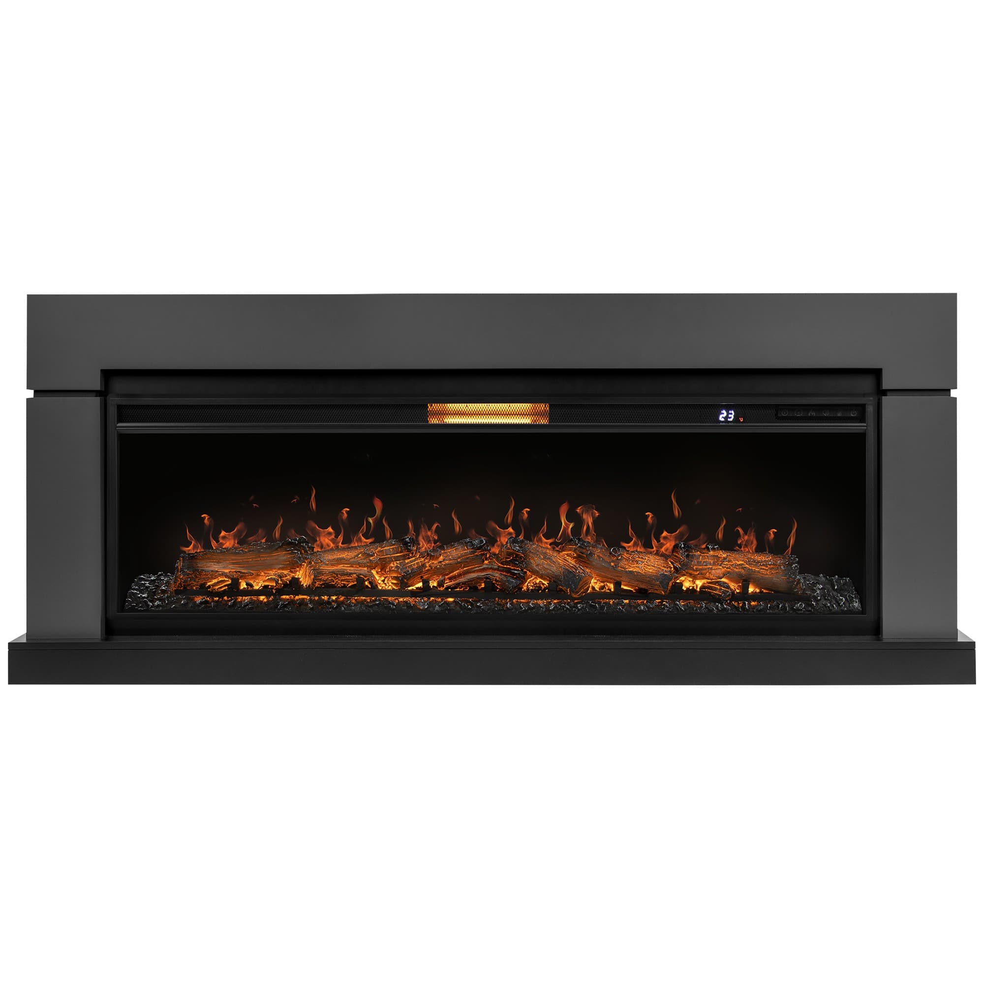 Каминокомплект: Очаг Royal Thermo Aurora RTFP/P-AR60LS, портал Lindos 60 G, графит — фото 2