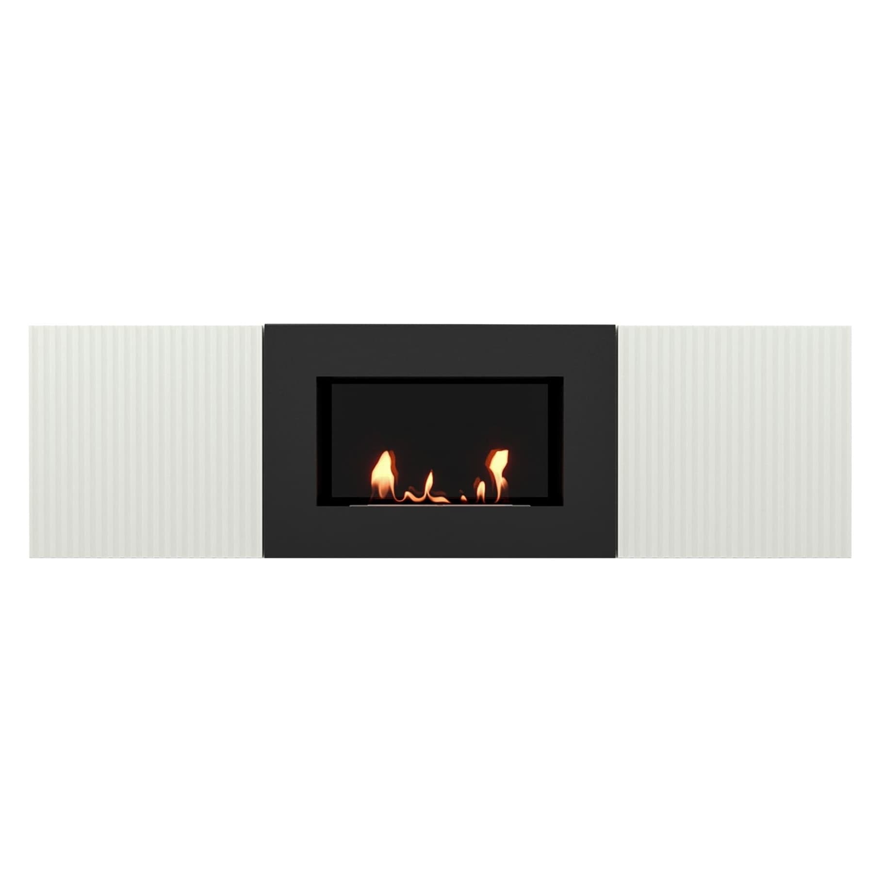 Тумба с биокамином Firelight BFP/P-1400L белая — фото 2