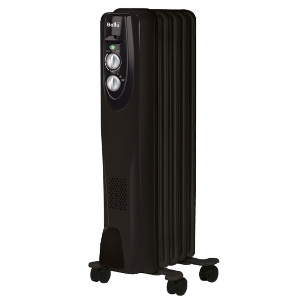 Масляный радиатор Ballu Classic black BOH/CL-05BRN 1000 (5 секций) — фото 1