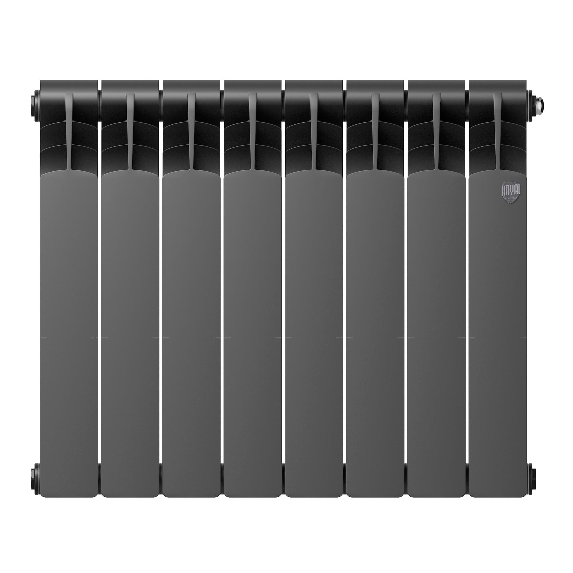 Радиатор Royal Thermo Revolution Bimetall 500 2.0/Noir Sable – 8 секц. — фото 2