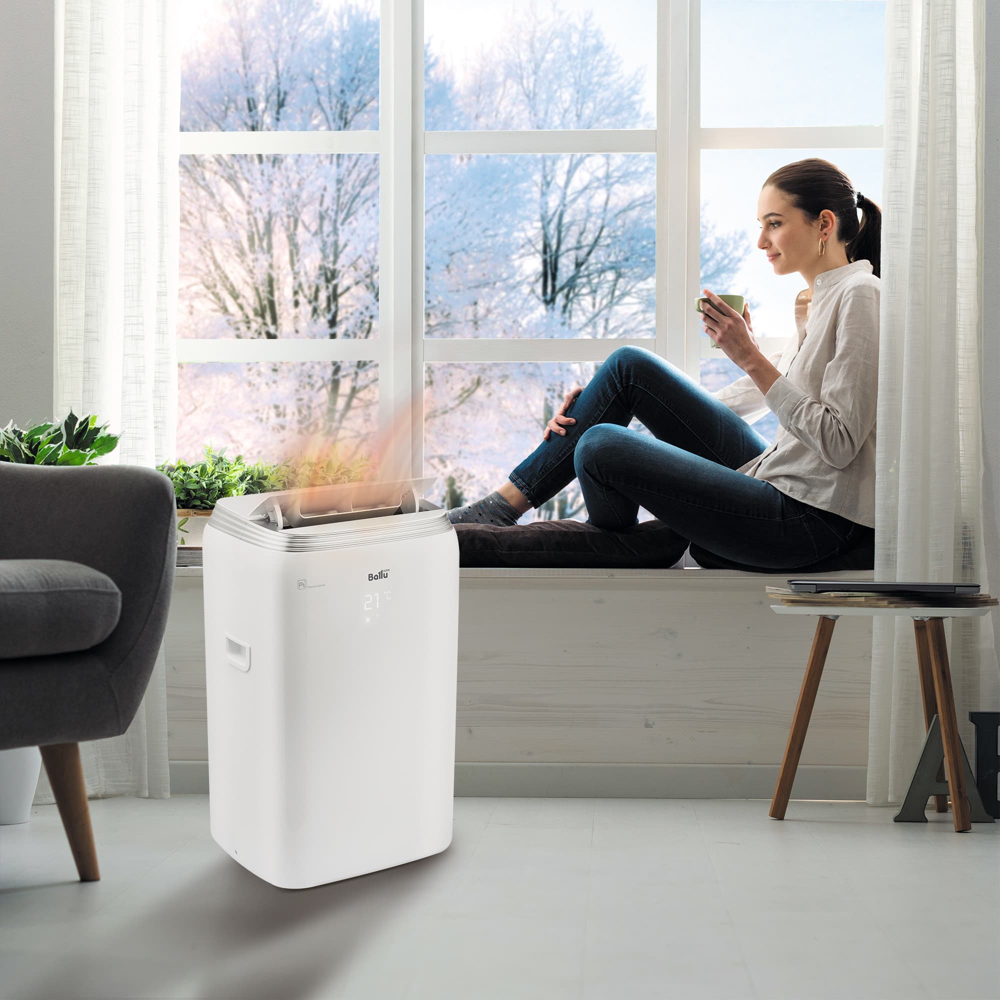 Кондиционер мобильный Ballu Platinum Comfort BPHS-08H — фото 8