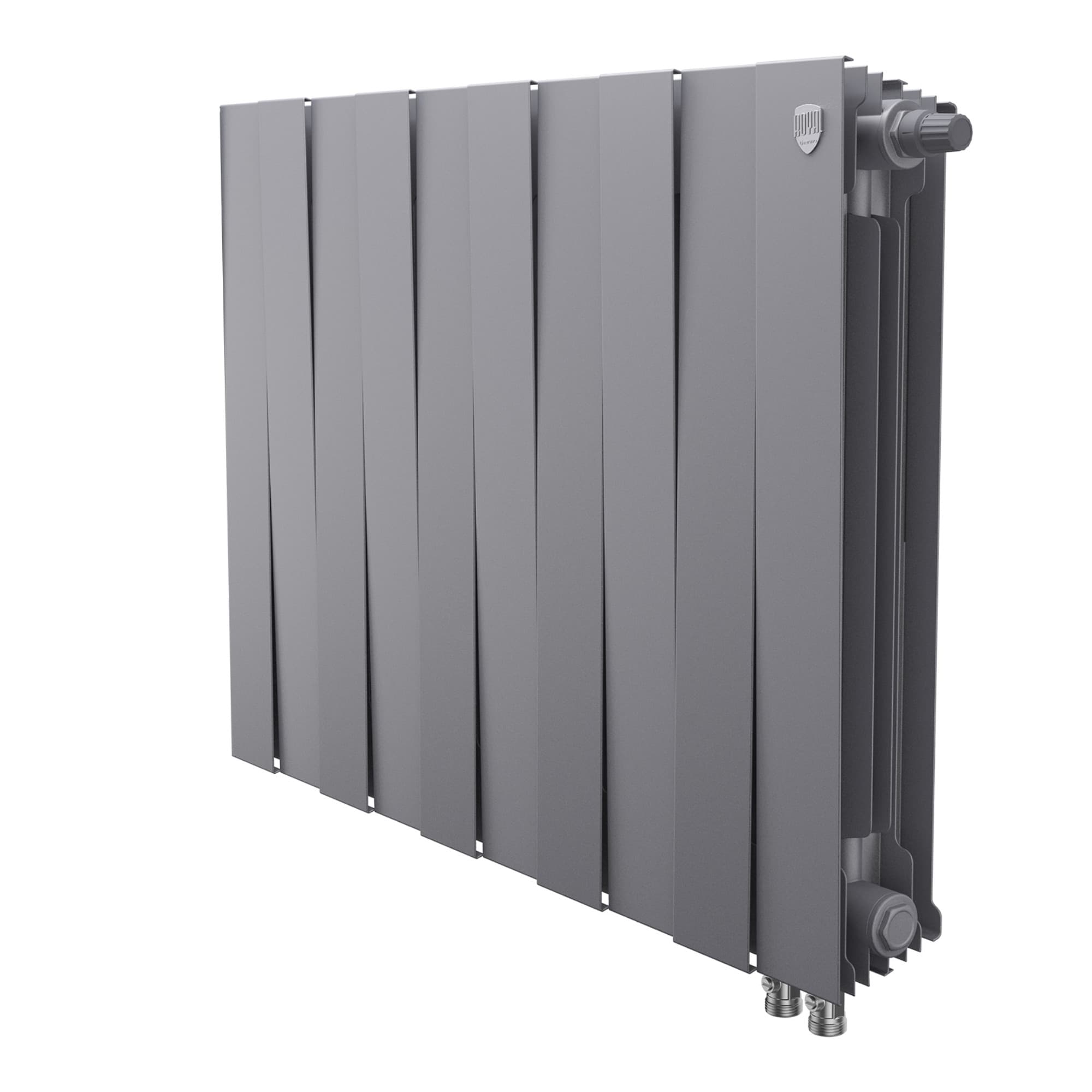 Радиатор Royal Thermo PianoForte 500 Silver Satin VDR80 - 12 секц. — фото 1