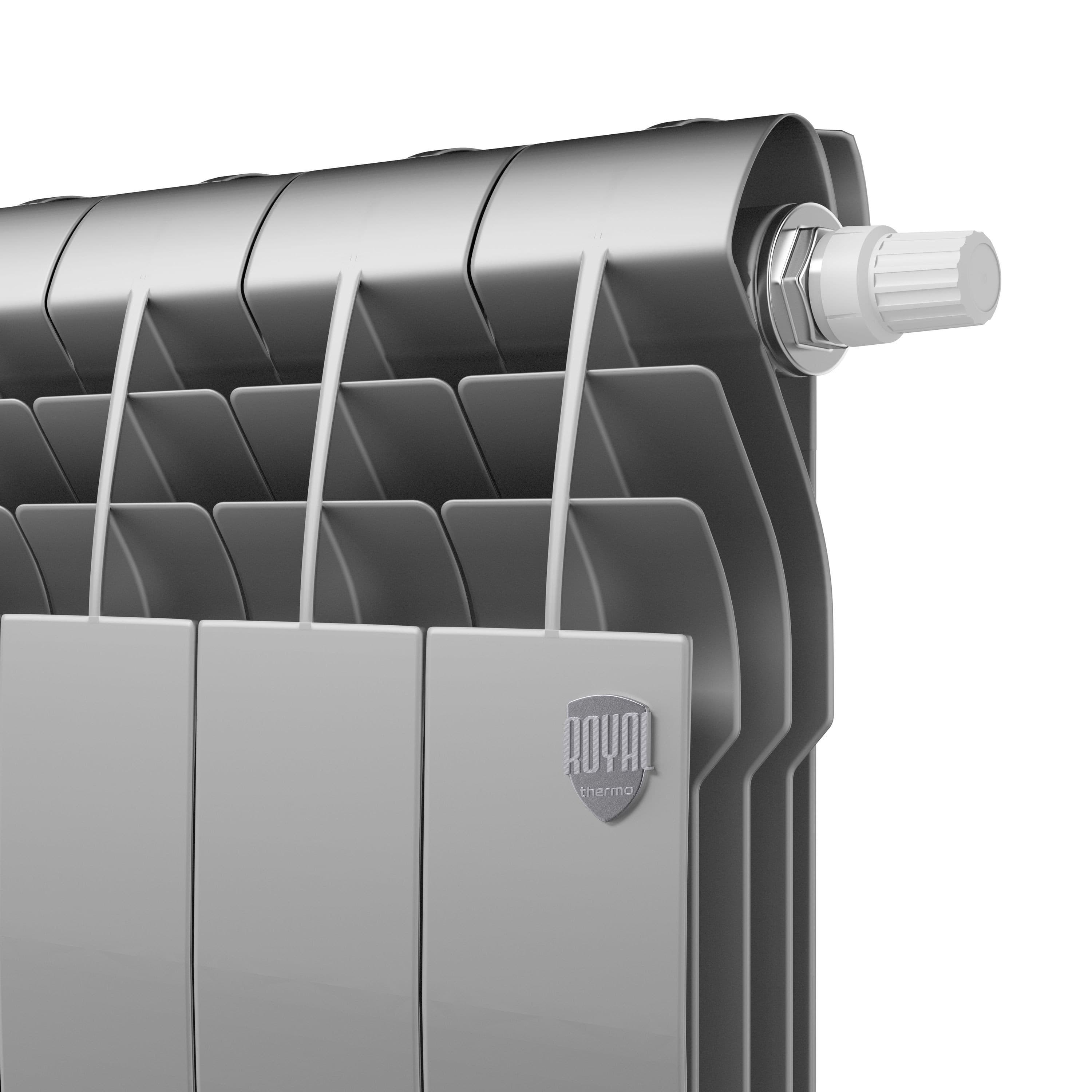 Радиатор Royal Thermo BiLiner 350 /Silver Satin VR - 10 секц. — фото 2