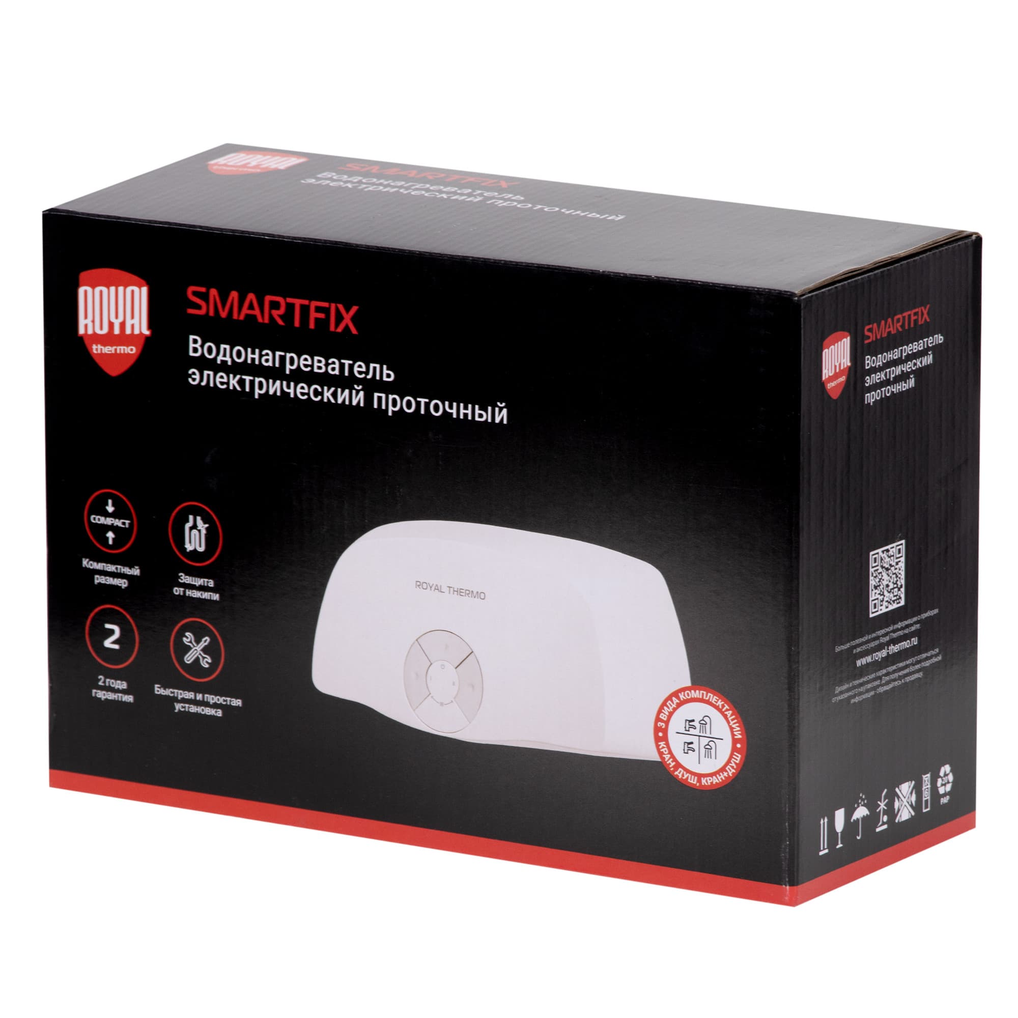Водонагреватель проточный Royal Thermo SmartFix T (5,5 kW) - кран — фото 11