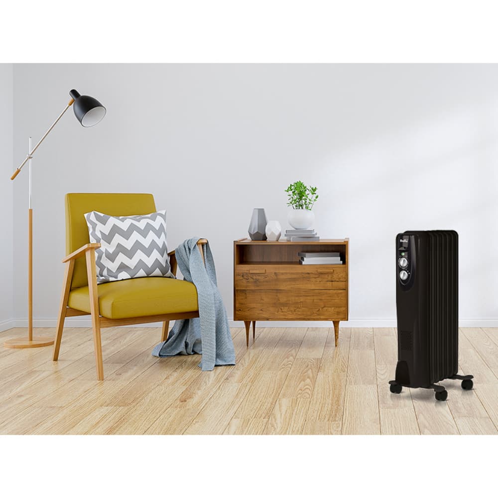 Масляный радиатор Ballu Classic black BOH/CL-07BRN 1500 (7 секций) — фото 6