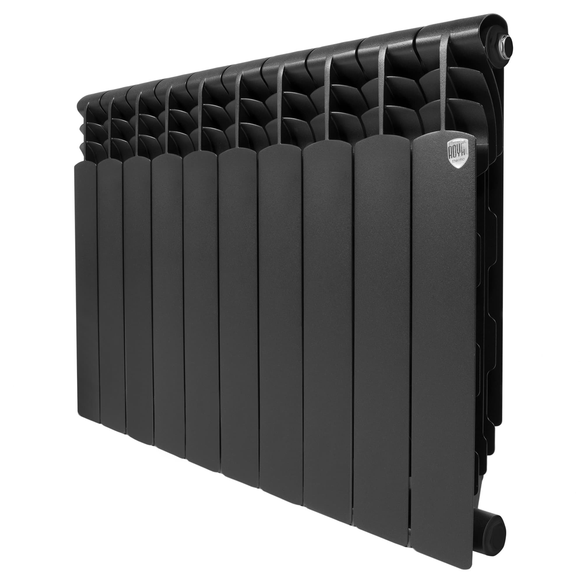 Радиатор Royal Thermo Revolution Bimetall 500 2.0/Noir Sable – 10 секц. — фото 1