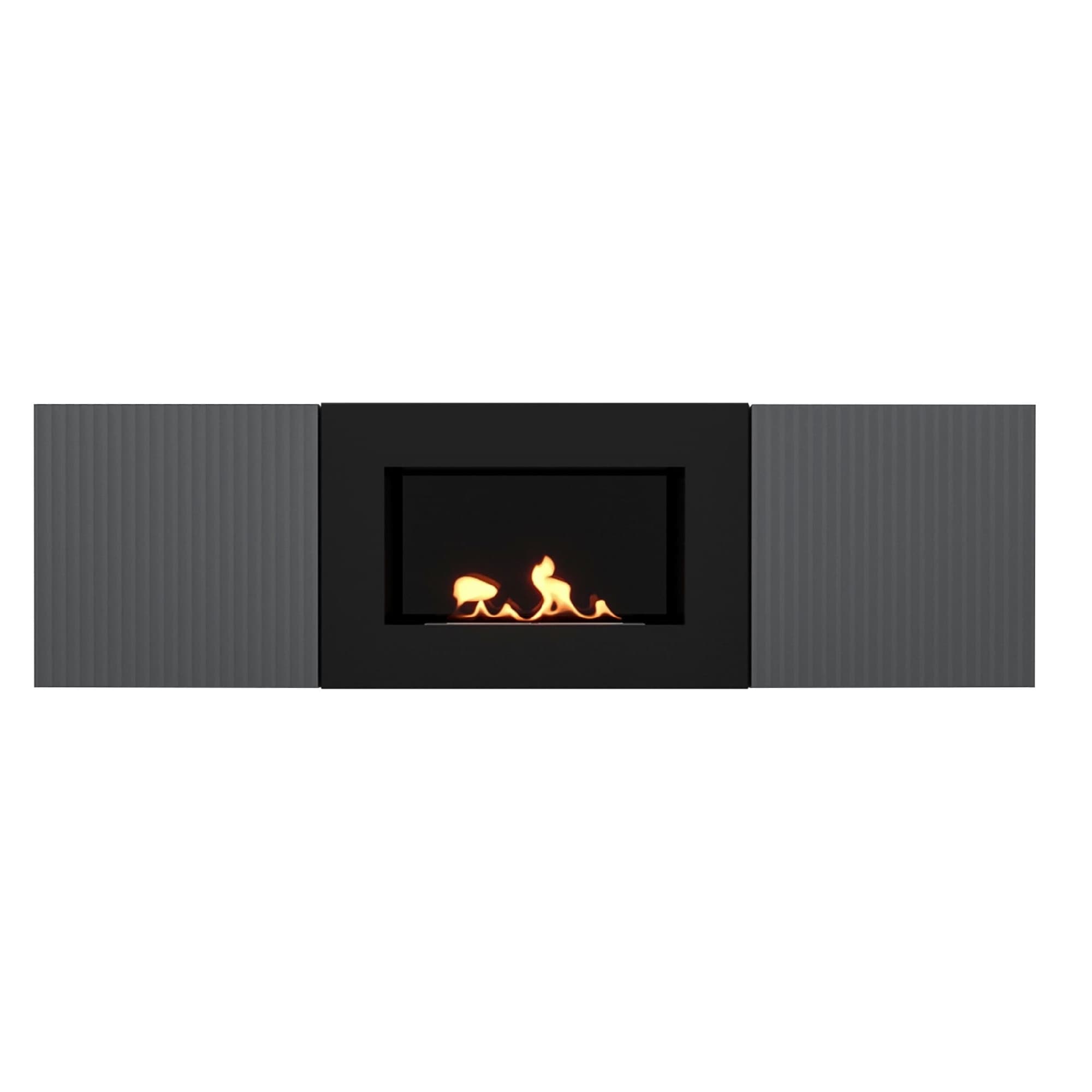 Тумба с биокамином Firelight BFP/P-1400L графит — фото 2