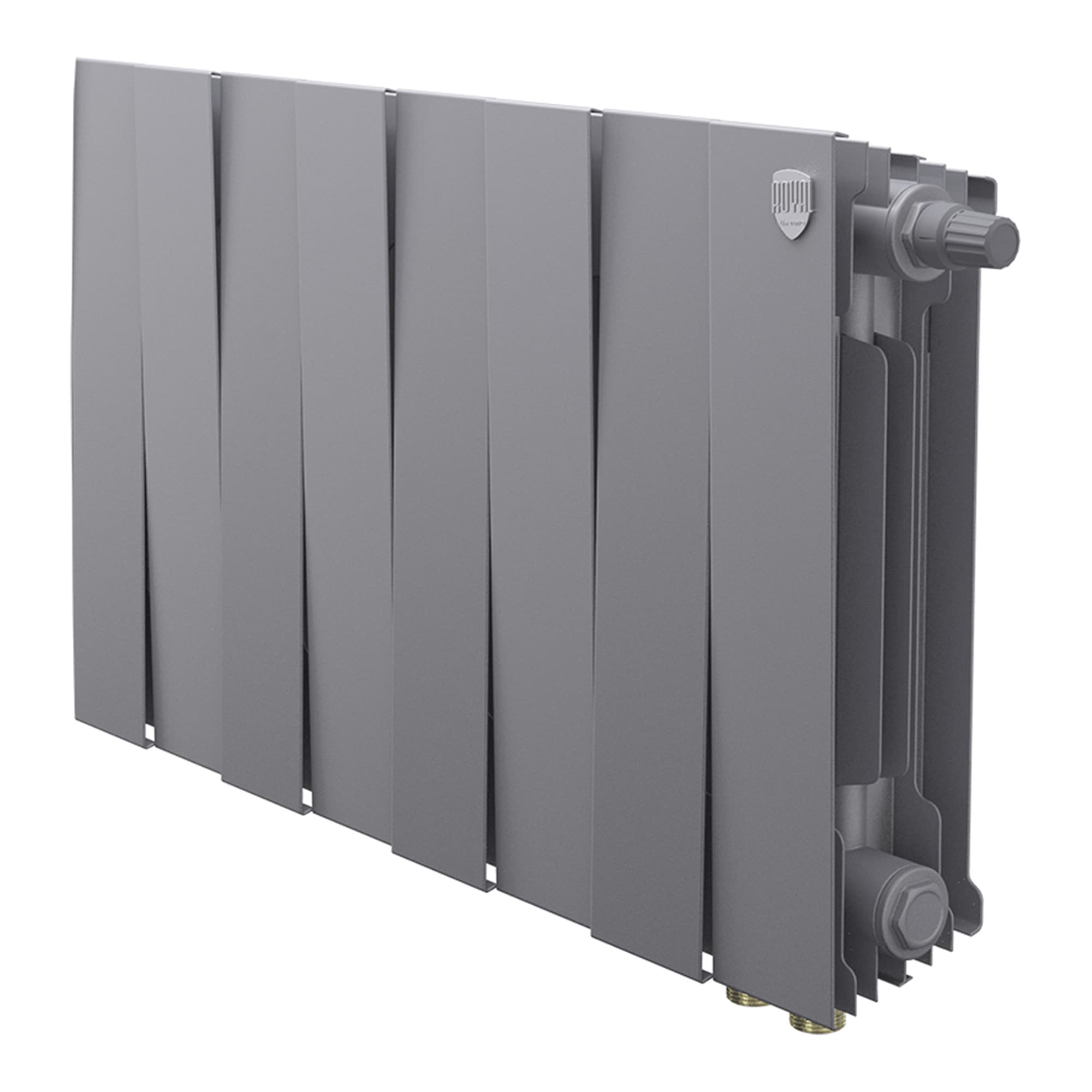 Радиатор Royal Thermo PianoForte 300 Silver Satin VDR80 - 8 секц. — фото 1