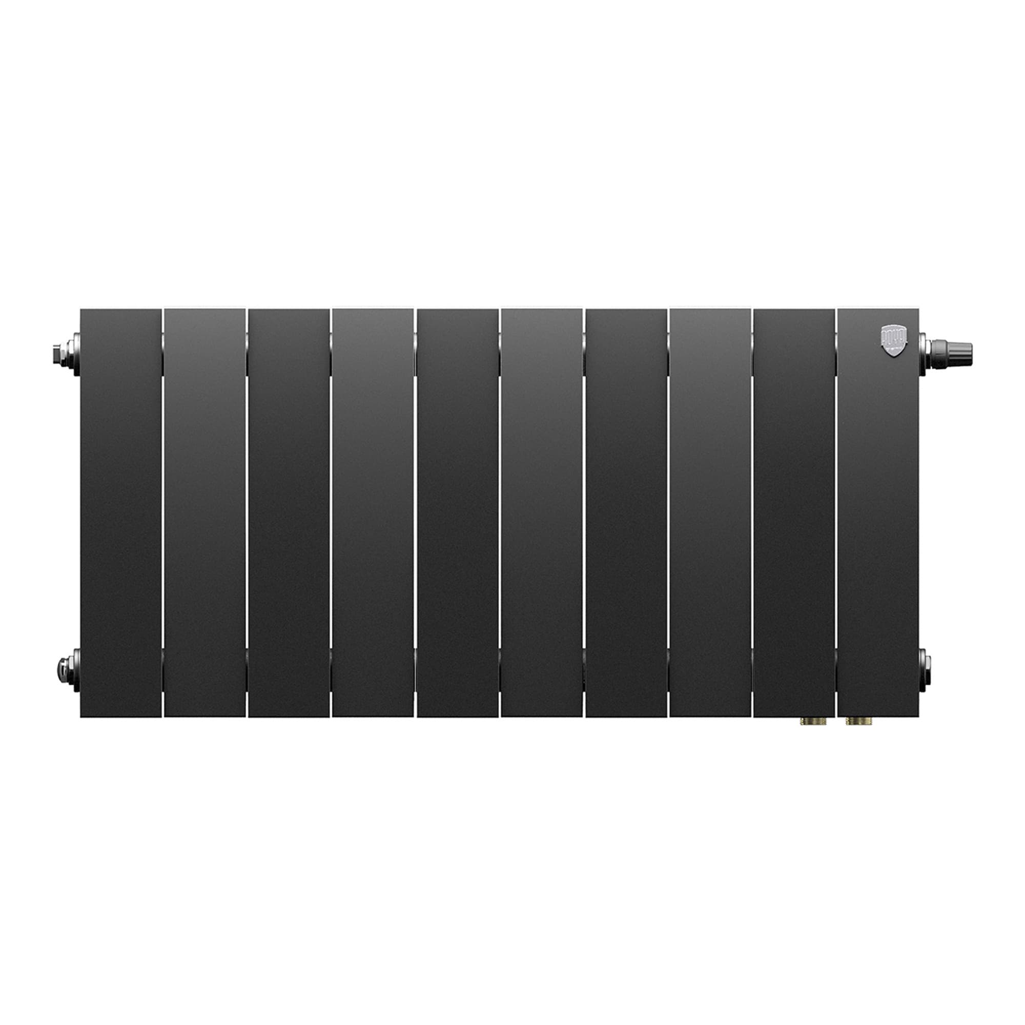 Радиатор биметаллический Royal Thermo PianoForte 300 Чёрный VR80 - 10 секц. — фото 2