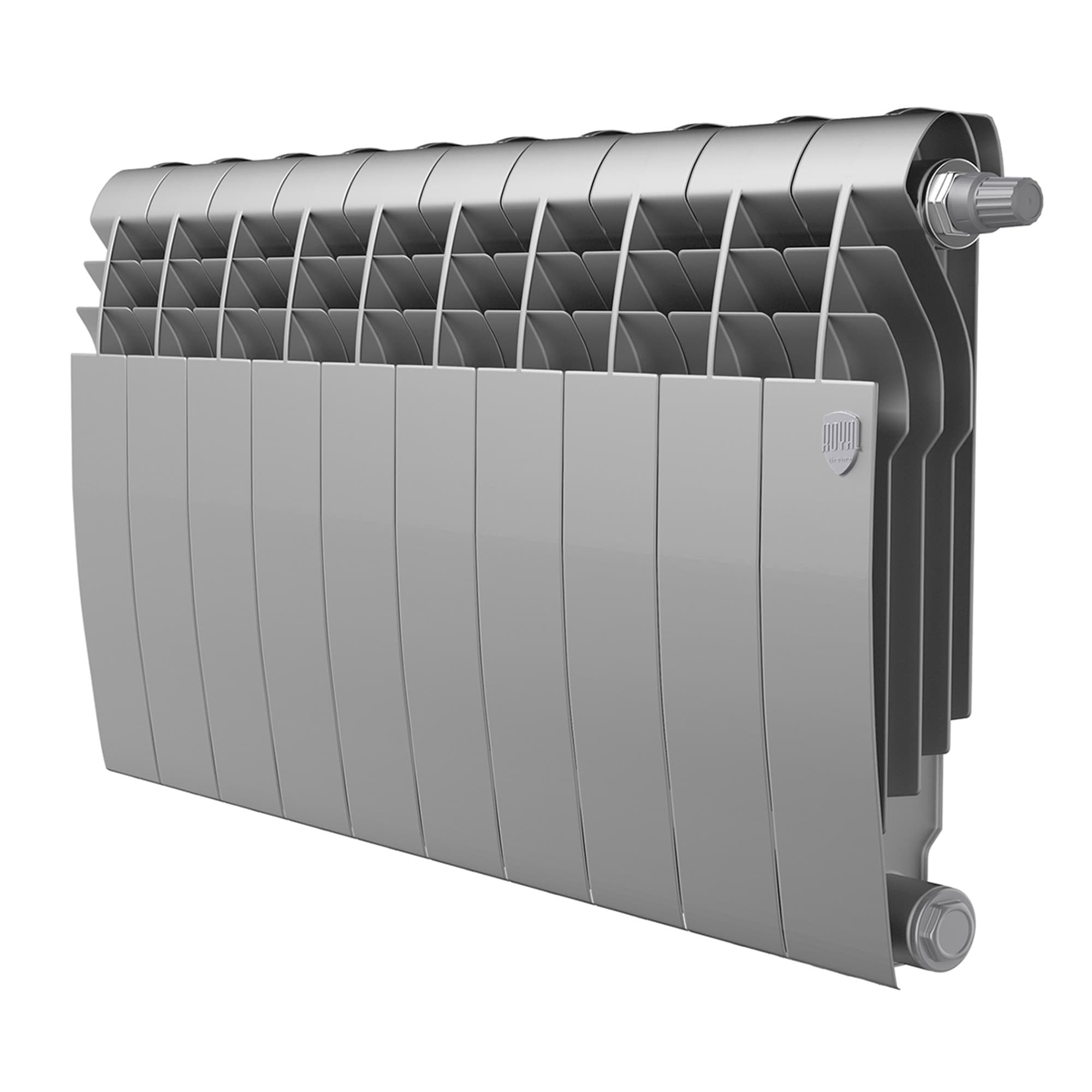 Радиатор Royal Thermo BiLiner 350 Silver Satin VR80 - 10 секц. — фото 1