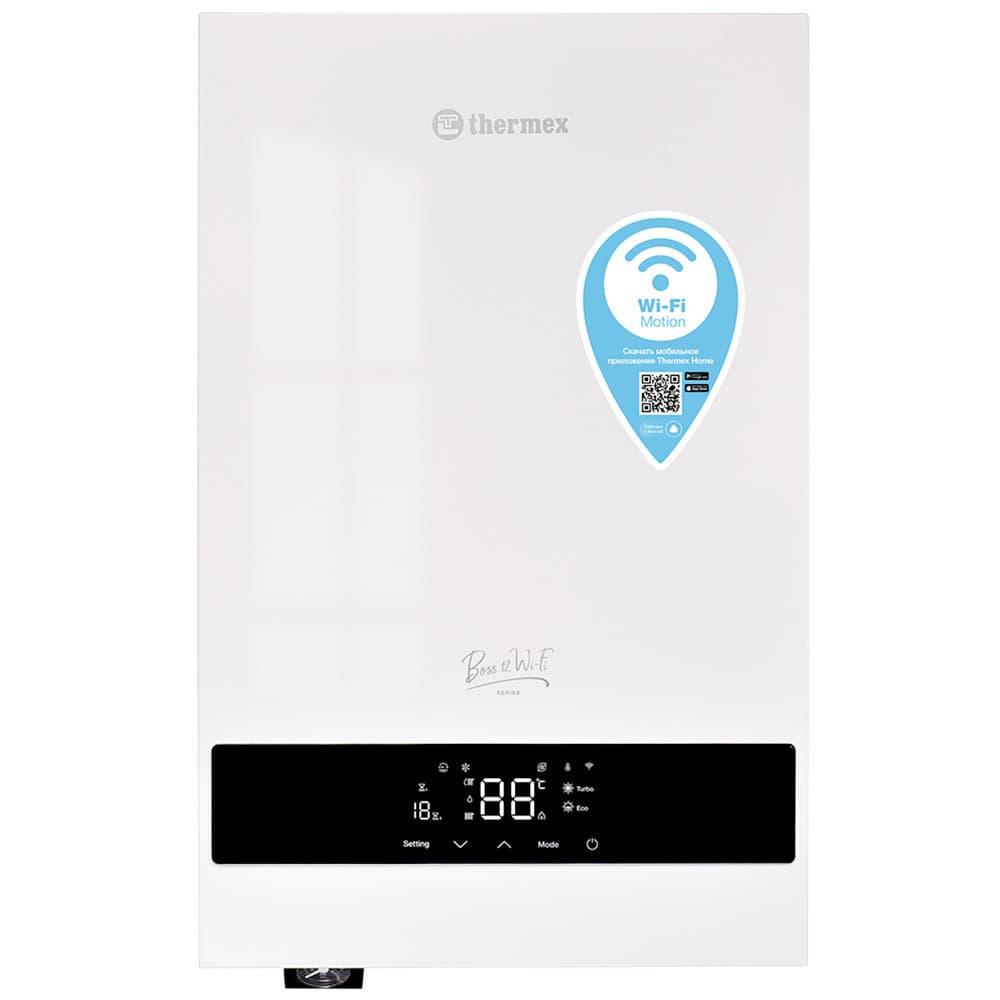 Котел THERMEX электрический настенный Boss 12 Wi-Fi цвет белый — фото 1