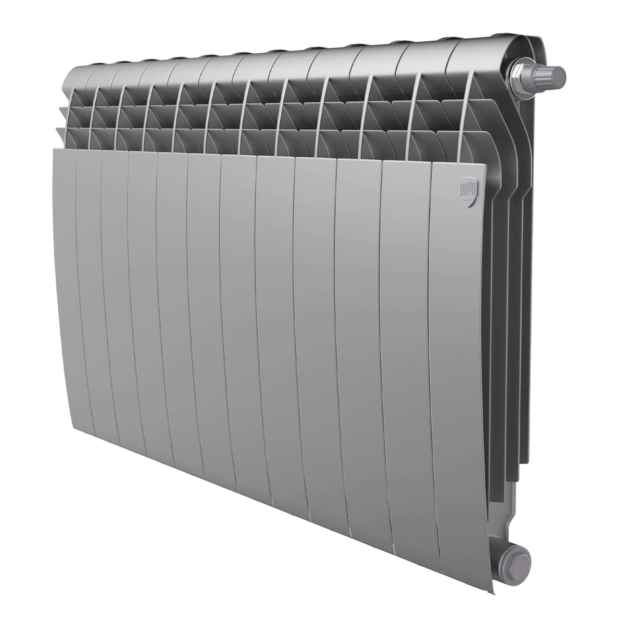 Радиатор Royal Thermo BiLiner 500 Silver Satin VR80 - 12 секц. — фото 1
