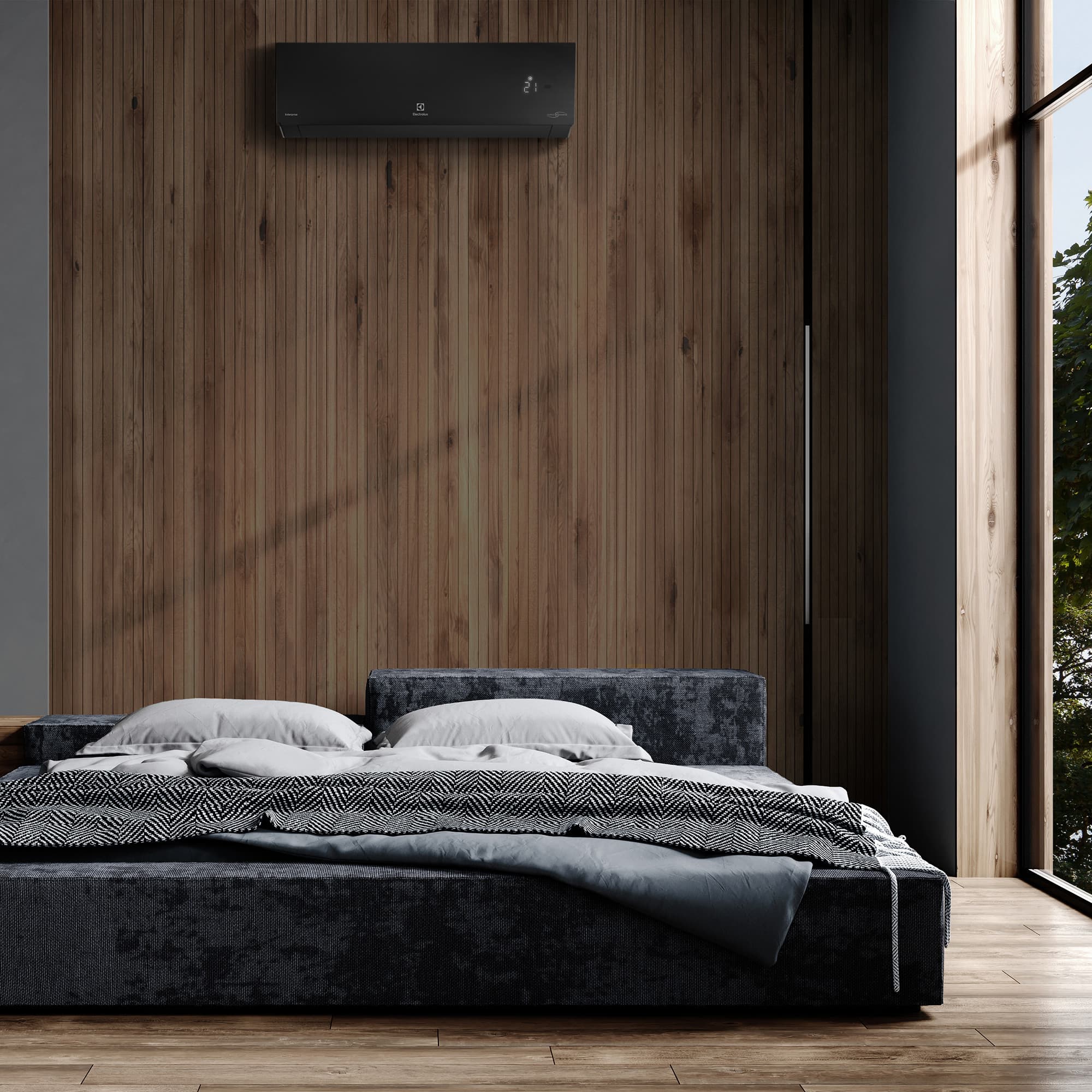 Сплит-система инверторного типа Electrolux Enterprise Super DC EACS/I-09HEN-BLACK/N8_24Y комплект — фото 6