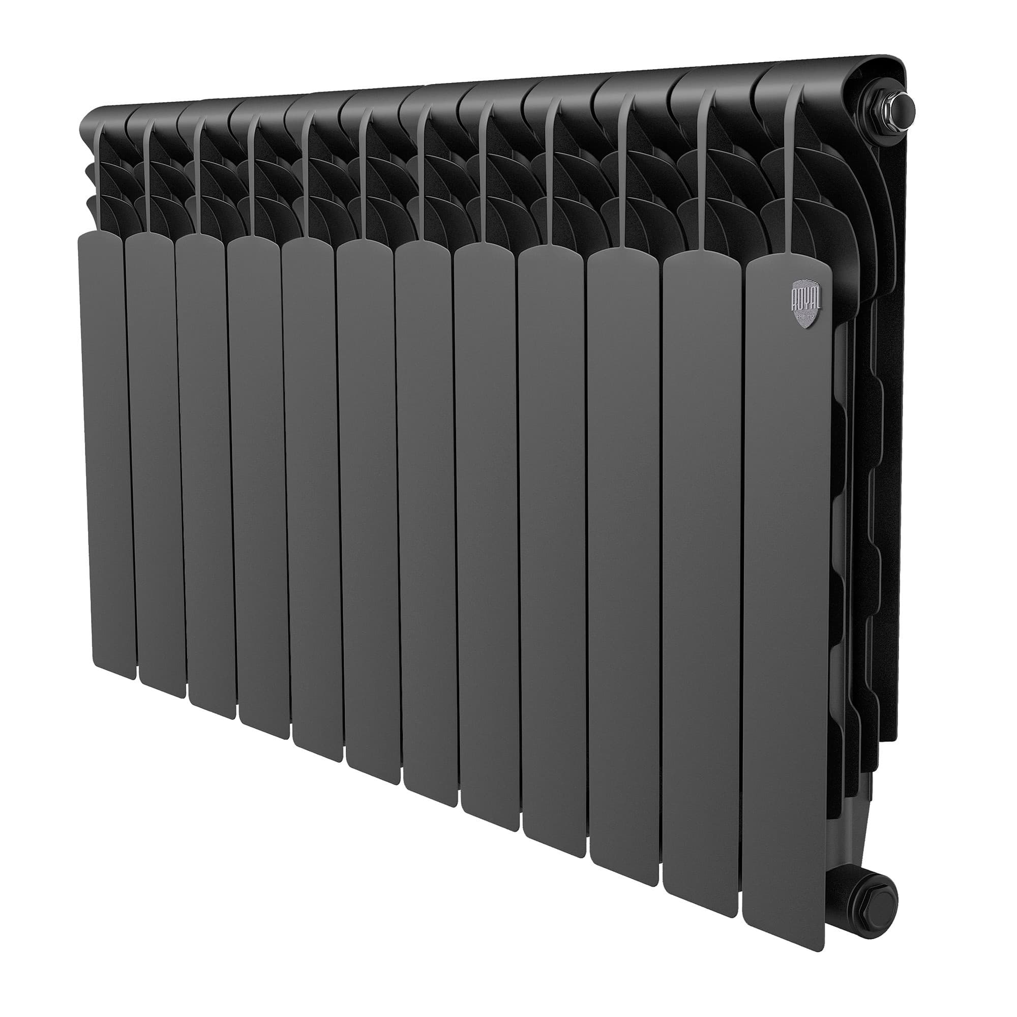 Радиатор Royal Thermo Revolution Bimetall 500 2.0/Noir Sable – 12 секц. — фото 1