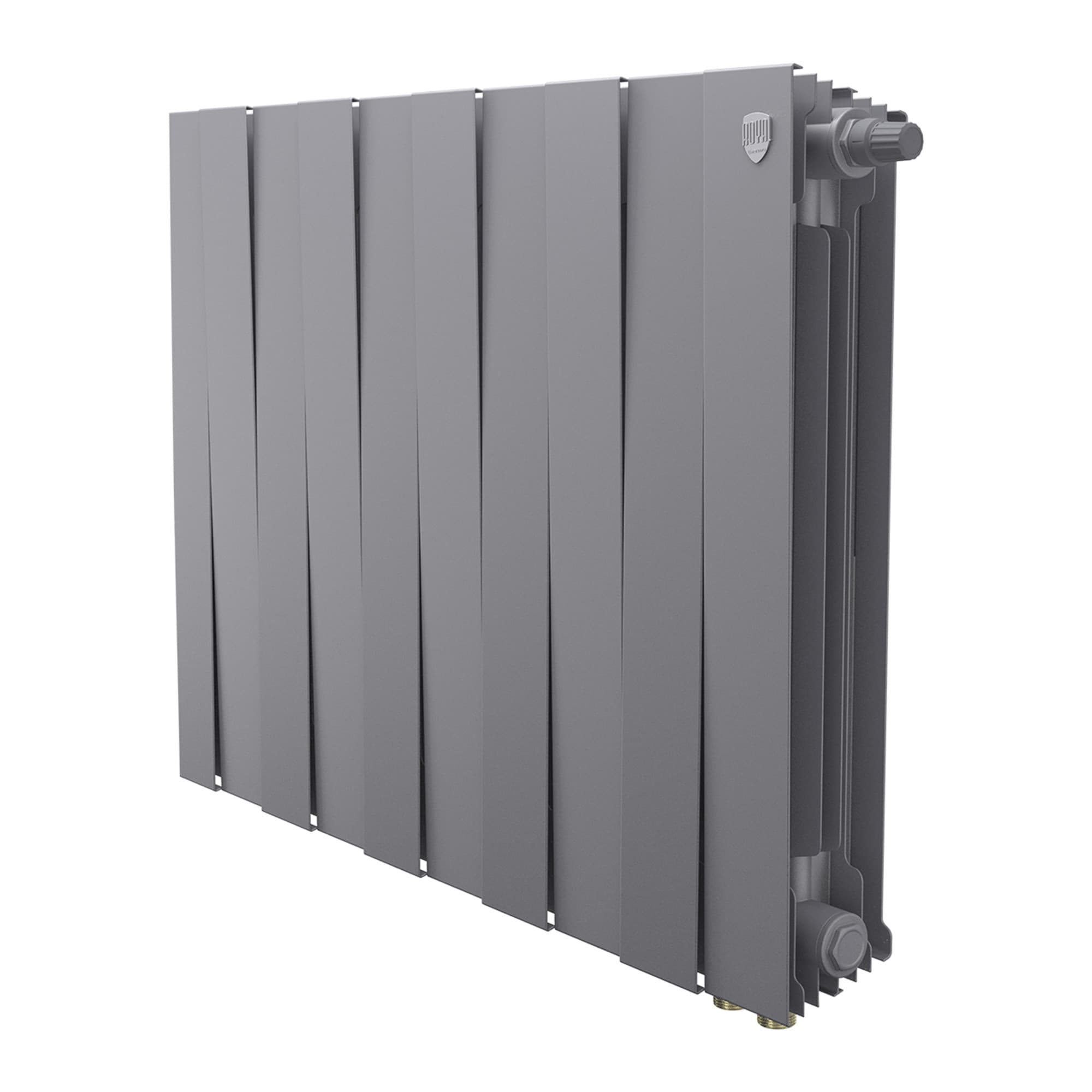 Радиатор Royal Thermo PianoForte 500 Silver Satin VDR80 - 10 секц. — фото 1