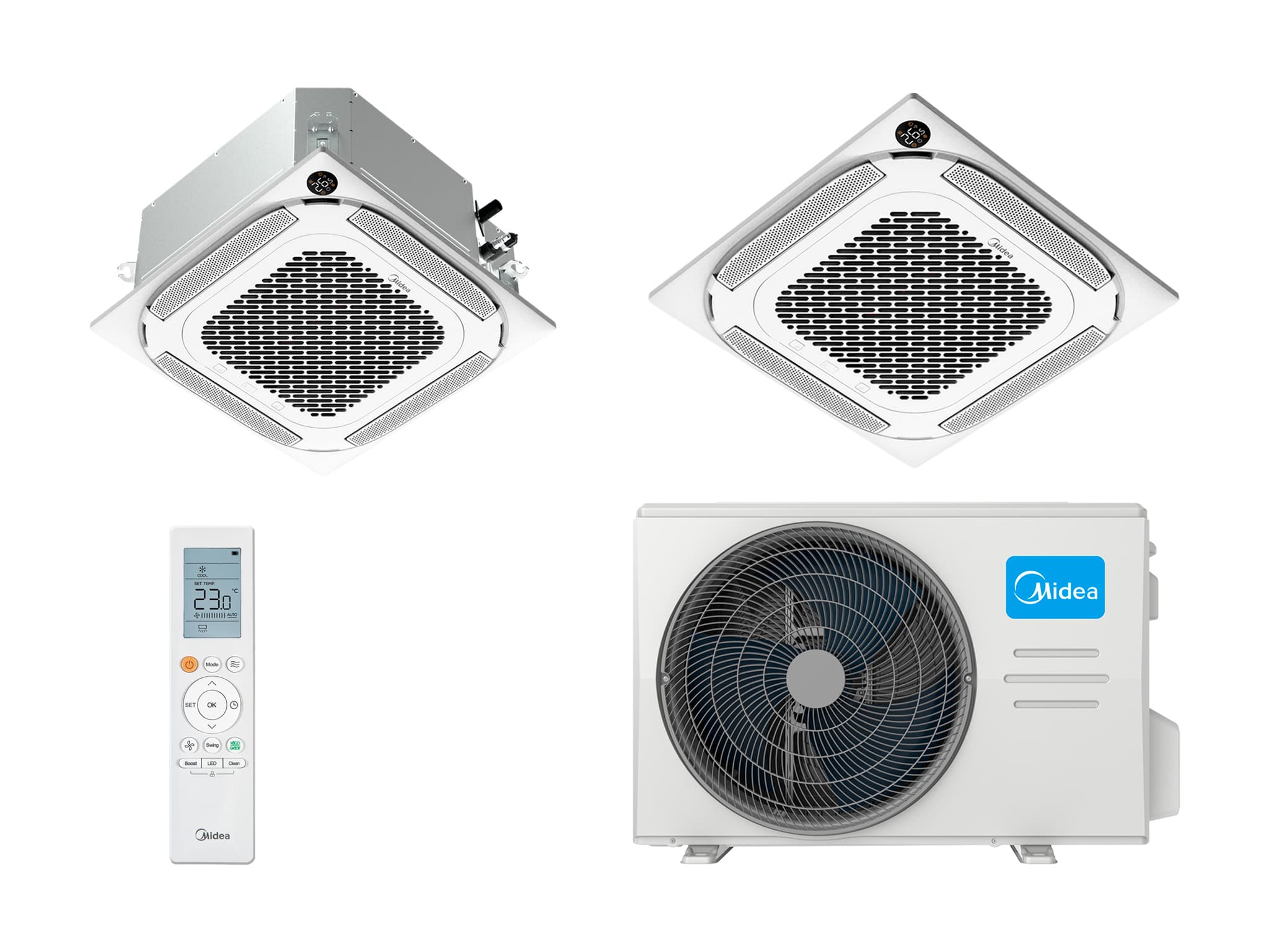 Midea MCA4U-18HRFNX-Q(GA)/MOA1U-18FRN8G1/T-MBQ4-03AWD