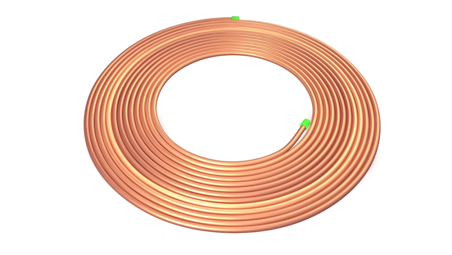 Труба медная 06,35x0,61x15000мм (1/4"х0,024") Vietpipe Master SPL-06061-15VM